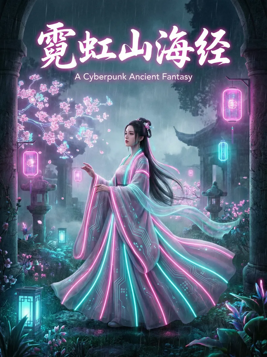 佐知子授乳哺乳 古风奇缘短剧 - 霓虹山海经海报